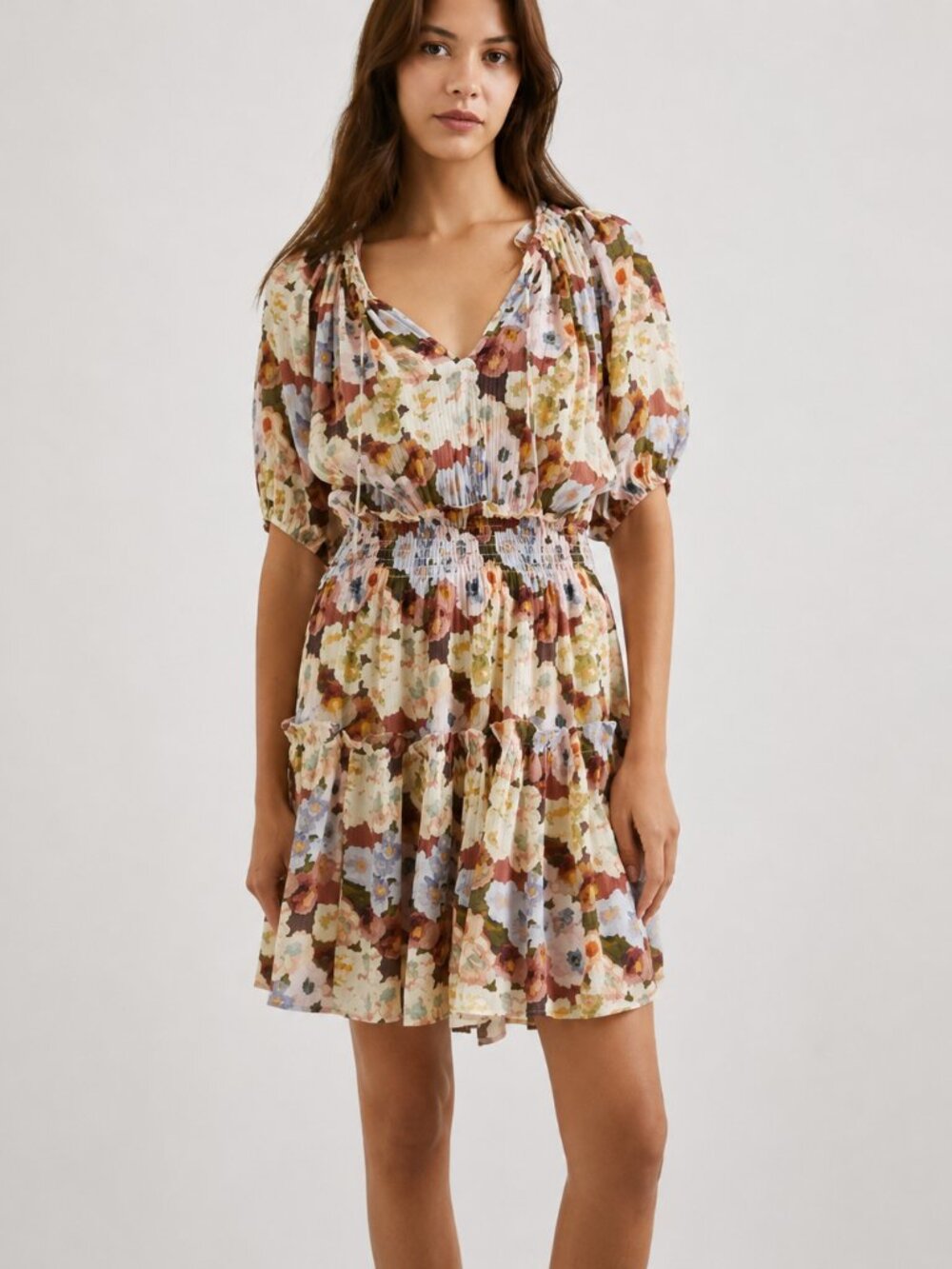 Rails Fiorella Painted Floral Dress Size Small‎